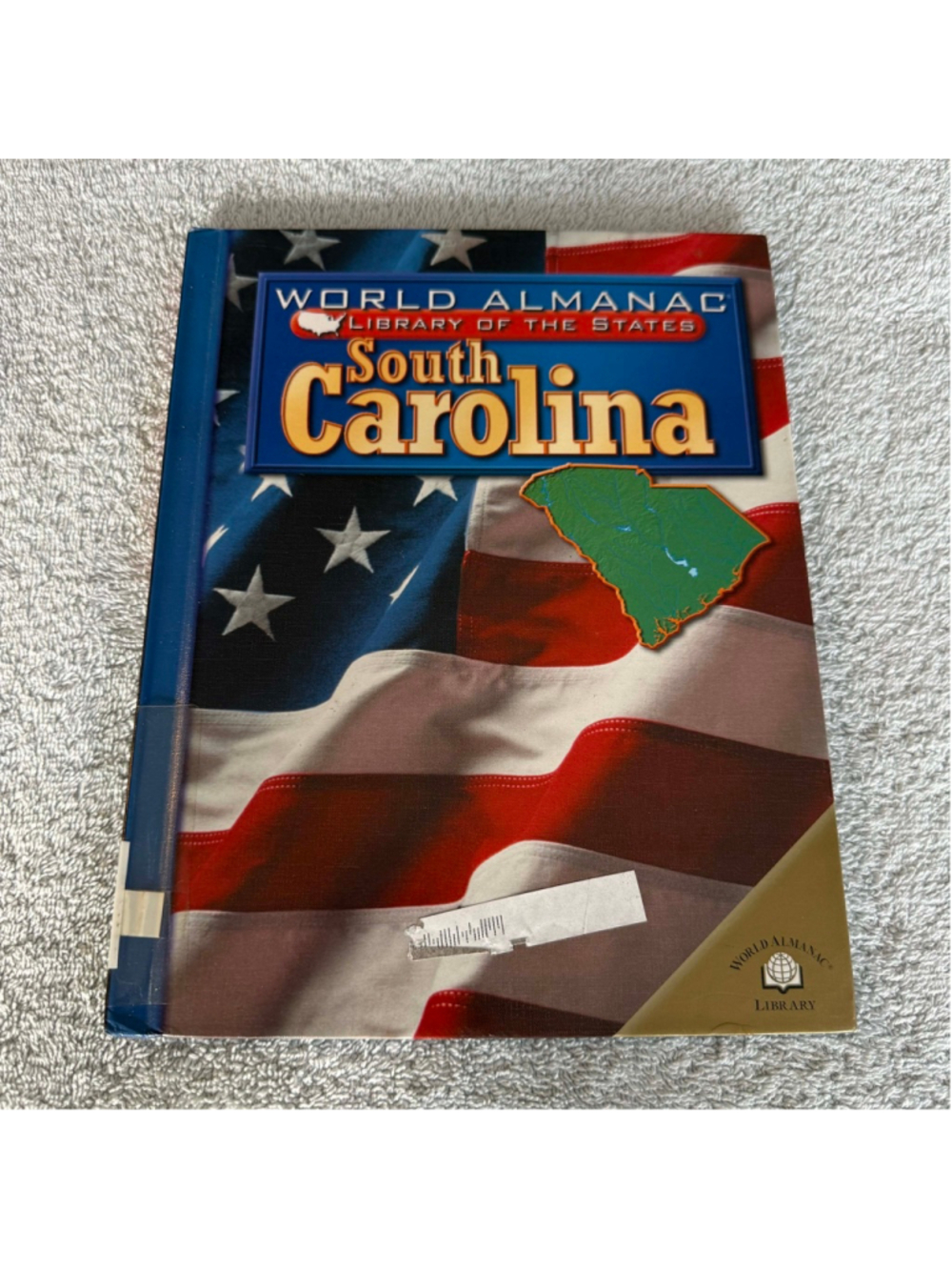 World Almanac Library South Carolina Coffee Table Book Blue Red